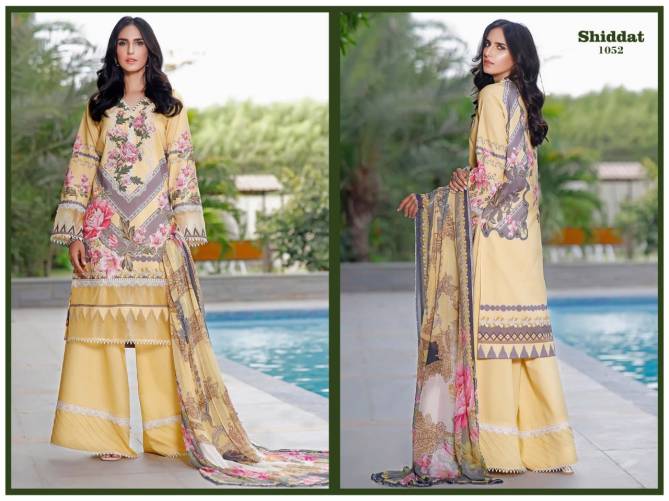 Agha Noor Shiddat 1 Exclusive Casual Wear Jam Satin Cotton Dress Collection 